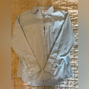 Ministry of Supply Men's Aero Dress Shirt - Sky Blue End on End size L-Slim